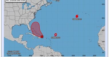 The National Hurricane Center warned that Tropical Storm Humberto is projected to become a Category 3 hurricane by next week