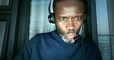 Pastor Joshua Mhlakela (pictured), preached patience during a livestream as the hours ticked by and the biblical event known as the Rapture did not occur