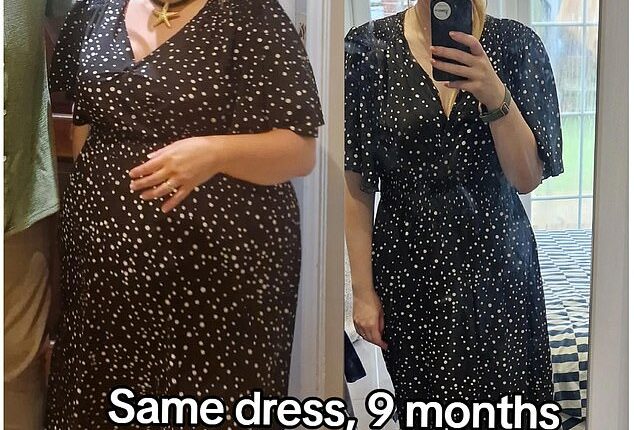 She said, despite dropping to a size 12, she is 'not happy' and liked her body better when she was a size 22