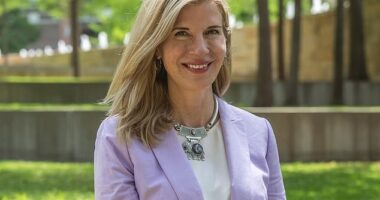 Tricia Barker (pictured) was an atheist before her near-death experience when she was 21