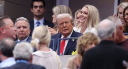 I was in the stands as Donald Trump watched the US Open. Here’s what really happened