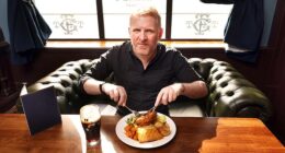 Our travel writer Rob Crossan was the first customer through the doors of The Golden Flake, a pub created by the Greggs bakery chain