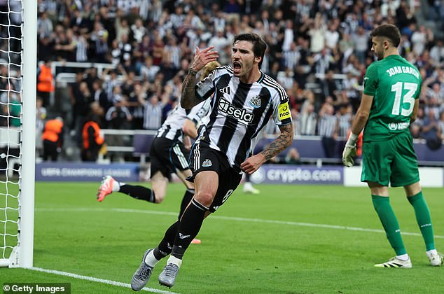 Newcastle have been working on Sandro Tonali's finishing as they look to spread the goals this season
