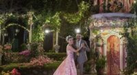 Mehtap Karakuş and her fiancé Uğurcan Boz, who are the co-founders of Instagram page Wearearada, celebrated their engagement with an extravagant fairytale themed party