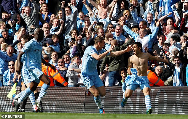 Sergio Aguero's last-second goal snatched the title away from Manchester United and into City's hands in 2012
