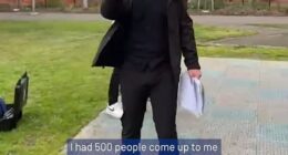National Socialist Network founder Thomas Sewell (pictured) hijacked the Victorian Premier's press conference in Melbourne's west on Tuesday morning