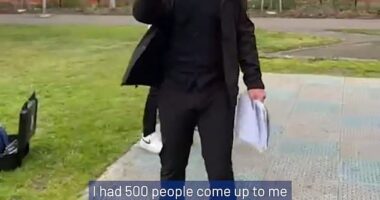 National Socialist Network founder Thomas Sewell (pictured) hijacked the Victorian Premier's press conference in Melbourne's west on Tuesday morning