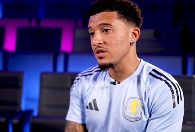 Jadon Sancho said it was Unai Emery who persuaded him to join Aston Villa