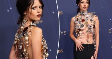 Jenna Ortega’s Emmys 2025 red carpet outfit weighed ‘20, 30 pounds at least’