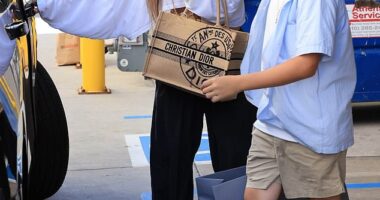 Jennifer Lopez, 56, continued to be a devoted stepmother to Ben Affleck's son Samuel, 13, as the pair enjoyed a luxurious shopping trip together over the weekend on Saturday