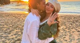 Jesy Nelson has been snubbed before her former Little Mix bandmates after announcing her engagement on Friday