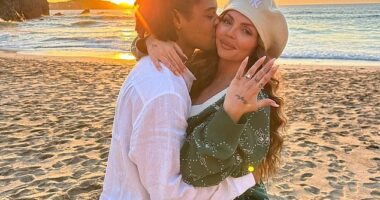 Jesy Nelson has been snubbed before her former Little Mix bandmates after announcing her engagement on Friday