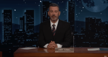 Jimmy Kimmel talking on his show.