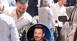 Jimmy Kimmel arrives to ABC studios ahead of talk show return