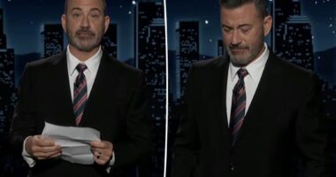 Jimmy Kimmel cries during late-night monologue after returning from ABC suspension