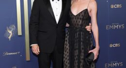 As Jimmy Kimmel faces what might be the abrupt conclusion of his late-night talk show after 22 years on ABC, he'll be receiving love and encouragement from his most fervent supporter - his second wife Molly McNearney (pictured Sunday)