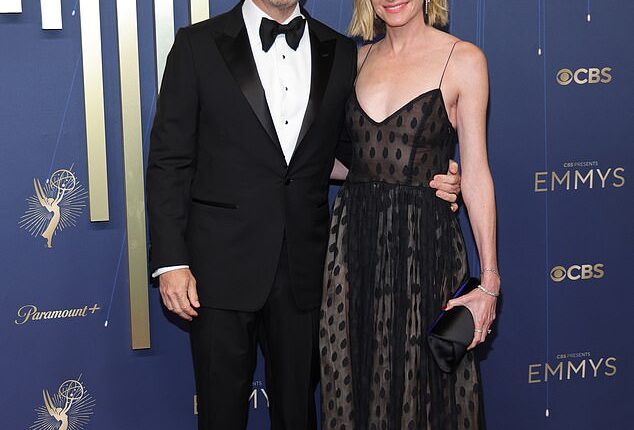 As Jimmy Kimmel faces what might be the abrupt conclusion of his late-night talk show after 22 years on ABC, he'll be receiving love and encouragement from his most fervent supporter - his second wife Molly McNearney (pictured Sunday)