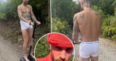 Justin Bieber goes for Segway ride in nothing but his tighty whities