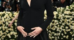 Karlie Kloss, 33, revealed that she has welcomed baby number three with husband Joshua Kushner - and gave fans a glimpse at the precious newborn; seen in May in NYC