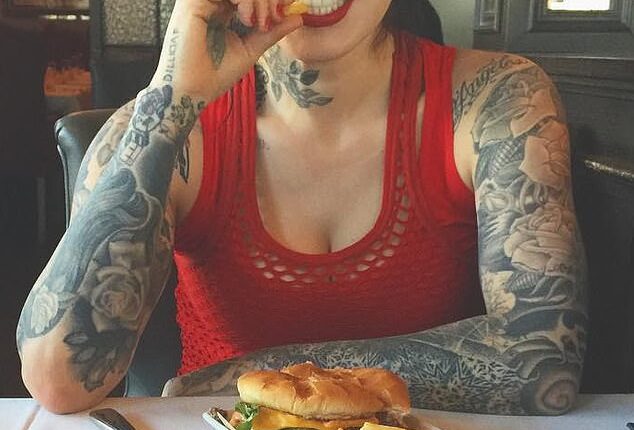 Kat Von D has revealed what she looks like now after inking out 80% of her body with solid black tattoo ink (pictured in 2016)