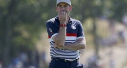 Keegan Bradley said it was an honor to play for the New York crowd despite shocking scenes