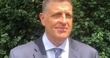 Benjamin Netanyahu’s right hand man Ophir Falk (pictured) has blasted Sir Keir Starmer for ‘derailing hostage release negotiations’ and ‘rewarding terror’ as the British PM is set to announce the recognition of a Palestinian state