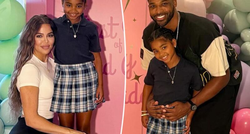 Khloe Kardashian and Tristan Thompson reunite for daughter True's first day of school