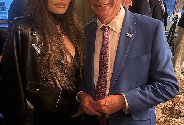 Donald Trump Jr.'s ex-fiancée, Kimberly Guilfoyle, stunned in a chic, biker-esque look on Instagram this weekend - but some critics are accusing her of taking things too far, seen last week with British politician Nigel Farage