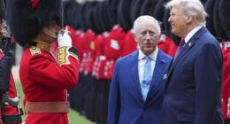 King Charles III seemingly showed signs of impatience when Donald Trump stopped to speak to the guard of honor - but was ultimately able to keep composed