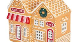 Several Kmart superfans have singled out the Light Up Ceramic Gingerbread Book Store, $12 as a festive decor standout