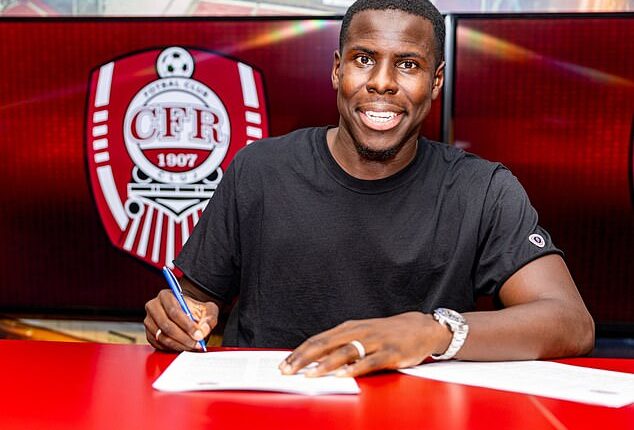 Kurt Zouma has signed for Romanian SuperLiga side CFR Cluj on a two-year contract