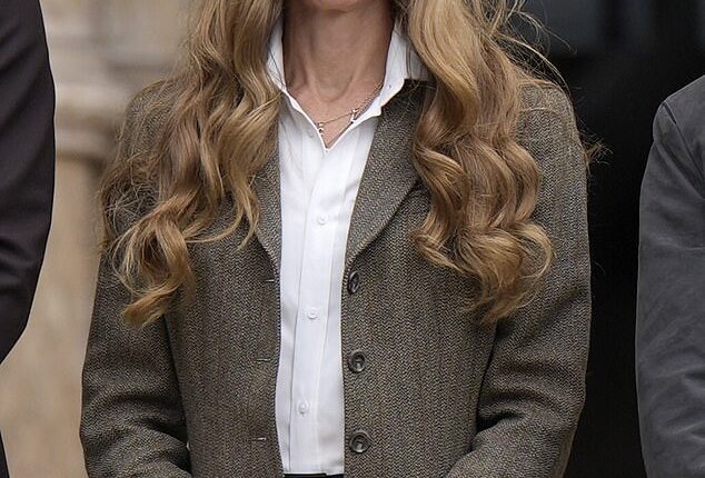 The Princess of Wales showed off her new hair colour on an official visit to the Natural History Museum in London today