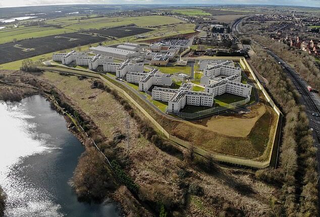 The prison cells at HMP Five Wells in Wellingborough, East Midlands, are ensuite and equipped with TVs and electronic tablets