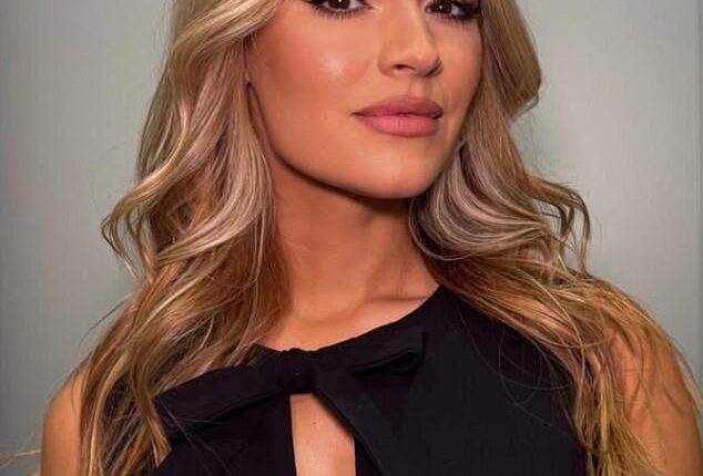 Laura Woods, who shared this picture ahead of the broadcast, made a comedy error during the live broadcast of Liverpool's win over Atletico Madrid