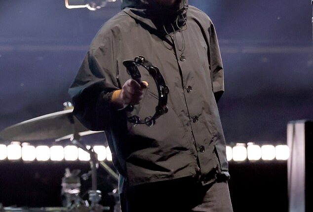 Liam Gallagher (pictured performing in Pasadena, California, on September 6, 2025) is set to hold talks with the mother of his love child after she demanded he hand over £500,000 a year