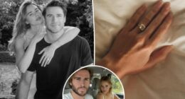 Liam Hemsworth and model Gabriella Brooks confirm engagement with massive diamond ring