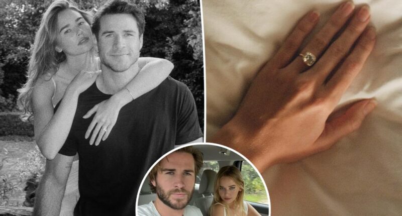 Liam Hemsworth and model Gabriella Brooks confirm engagement with massive diamond ring