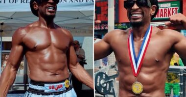 Lil Jon flaunts fit physique at Muscle Beach competition