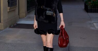 Lindsay Lohan continued to show off her incredible glow-up as she stepped out in New York City on Tuesday night