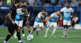Lionel Messi saw an audacious 'Panenka' penalty attempt go horribly wrong on Saturday
