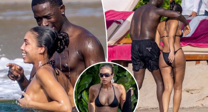 Lori Harvey and Damson Idris pack on the PDA in Mexico