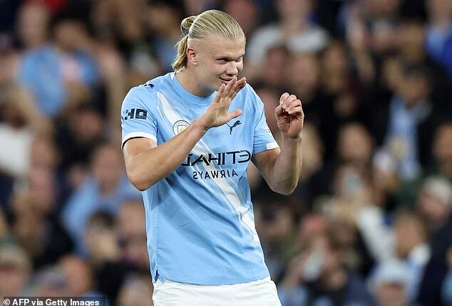 Man City 2-0 Napoli: Erling Haaland reaches latest landmark in record time to Pep Guardiola's relief - as Kevin De Bruyne's return is cut short
