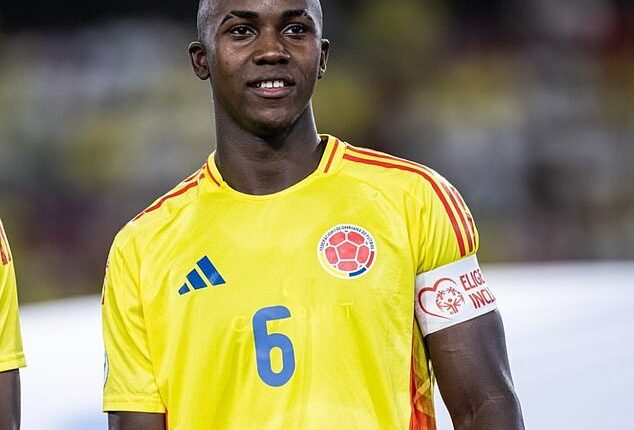Manchester United have agreed a pre-contract with 17-year-old Colombian starlet Cristian Orozco (pictured)