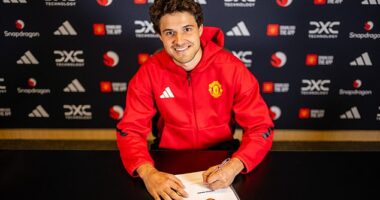 Man United confirm £21.7m signing of Royal Antwerp's Senne Lammens - as Ruben Amorim FINALLY gets a new goalkeeper