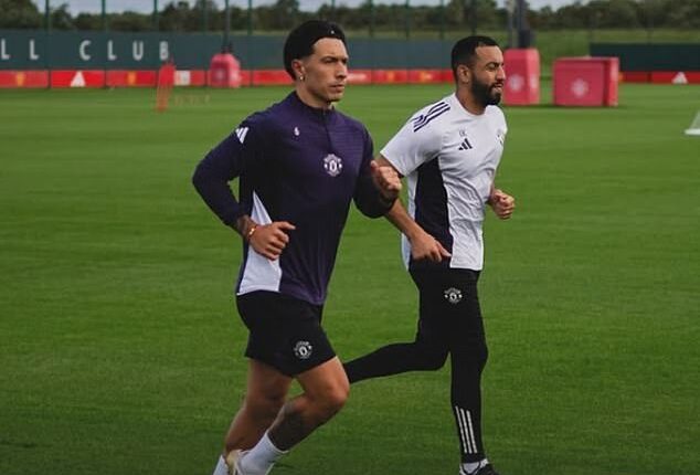 Lisandro Martinez revealed that he's back on the grass in an Instagram post on Wednesday