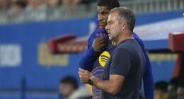 Marcus Rashford was dropped to the bench by Hansi Flick after being late to a meeting