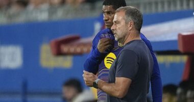 Marcus Rashford was dropped to the bench by Hansi Flick after being late to a meeting