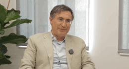 Christopher Hohn talking during an interview.