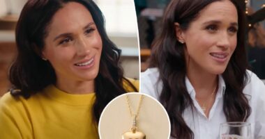 Meghan Markle’s Tiny Tags locket necklace is under $200