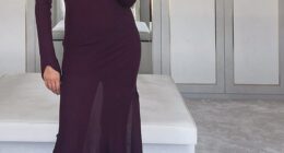 Michelle Keegan looked sensational as she shared a snap of herself in a form-fitting dress from her Very collection on Saturday